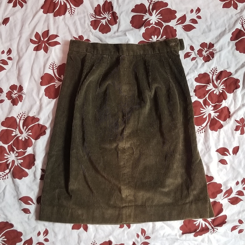Lands' End Corduroy Petite Skirt